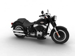 harleydavidson flstfb menino gordo lo 2012 Modelo 3D