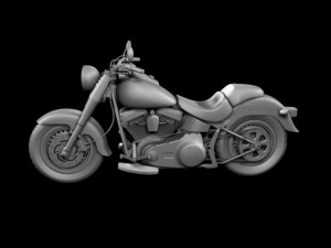 harleydavidson flstfb fat boy lo 2012 3D Model