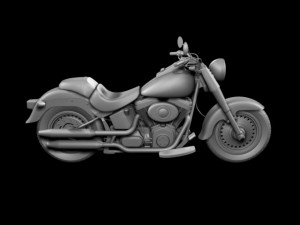 harleydavidson flstfb fat boy lo 2012 3D Model