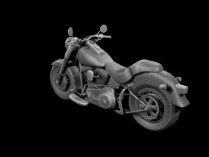 harleydavidson flstfb fat boy lo 2012 3D Model