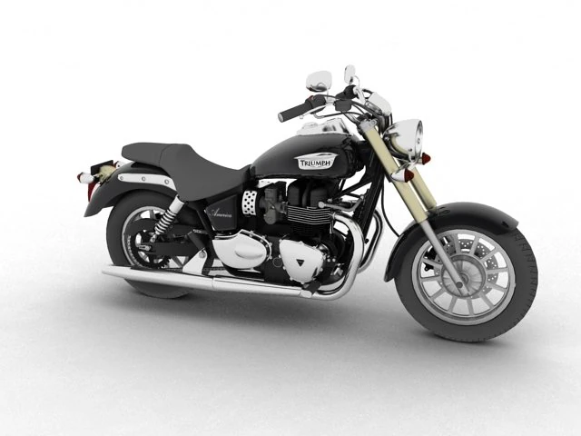 triumph america 2012 3D Model .c4d .max .obj .3ds .fbx .stl .blend