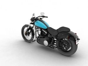 harleydavidson fxs softail blackline 2012 3D Model