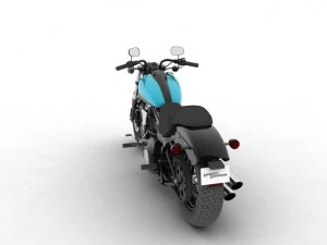 harleydavidson fxs softail blackline 2012 3D Model
