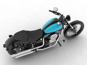 harleydavidson fxs softail blackline 2012 3D Model