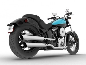 harleydavidson fxs softail blackline 2012 Modèle 3D
