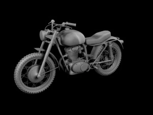 ducati 250 scrambler 1964 3D Model