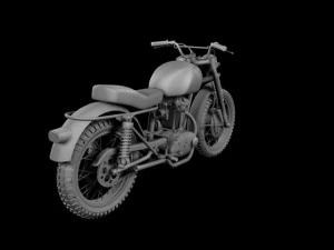 ducati 250 scrambler 1964 3D Model