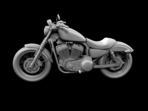 harleydavidson xl1200 sportster nightster 2012 Modelo 3D