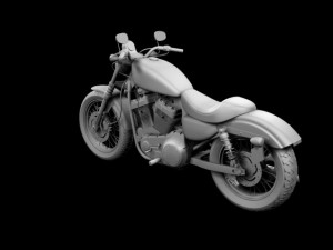 harleydavidson xl1200 sportster nightster 2012 Modelo 3D