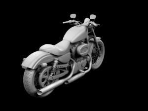 harleydavidson xl1200 sportster nightster 2012 Modelo 3D