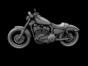 harleydavidson xl1200 sportster nightster 2012 Modelo 3D