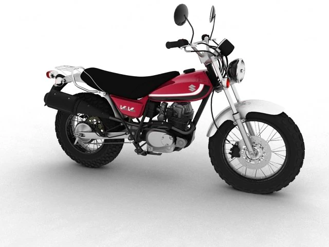 suzuki rv125 vanvan 2013 3D Model .c4d .max .obj .3ds .fbx .stl .blend
