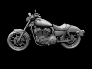 harleydavidson xl1200 sportster superlow 2013 3D Model