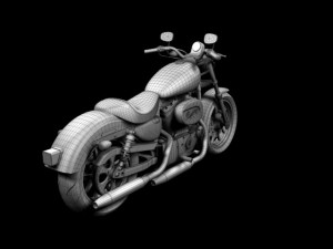 harleydavidson xl1200 sportster superlow 2013 3D Model