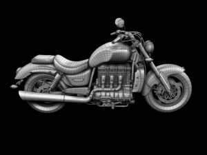 triumph rocket iii roadster 2013 3D Modell in Motorrad 3DExport