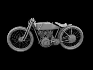 harleydavidson 11k boardtrack 1915 3D Model