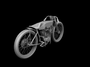 harleydavidson 11k boardtrack 1915 3D Model