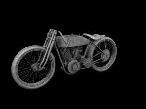 harleydavidson 11k boardtrack 1915 3D Model