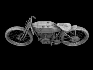 harleydavidson 11k boardtrack 1915 3D Model