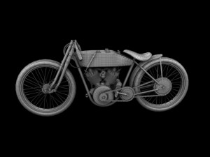 harleydavidson 11k boardtrack 1915 3D Model