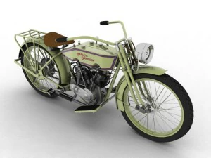 harleydavidson 11j 1915 3D Model