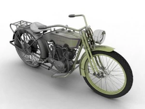 harleydavidson 11j 1915 3D Model