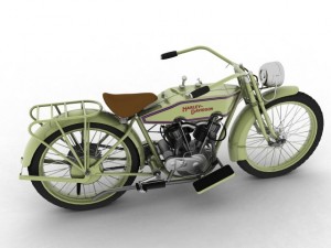harleydavidson 11j 1915 Modelo 3D