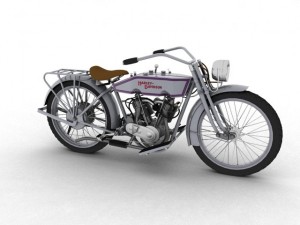 harleydavidson 11j 1915 Modelo 3D