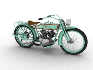 harleydavidson 11j 1915 Modelo 3D