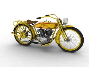 harleydavidson 11j 1915 Modelo 3D