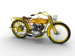 harleydavidson 11j 1915 3D Model