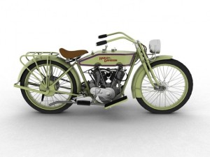 harleydavidson 11j 1915 Modelo 3D