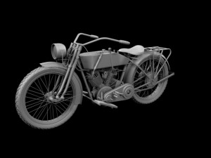 harleydavidson 11j 1915 Modelo 3D