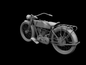 harleydavidson 11j 1915 Modelo 3D