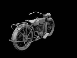 harleydavidson 11j 1915 Modelo 3D