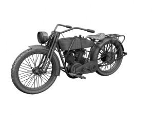 harleydavidson 11j 1915 Modelo 3D
