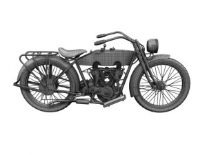 harleydavidson 11j 1915 Modelo 3D