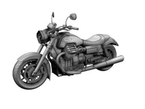 moto guzzi 1400 california por gonzo 3d 6500 3 Modelo 3D