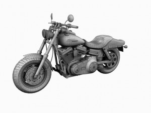 harleydavidson fxdf fat bob 2013 3D 模型