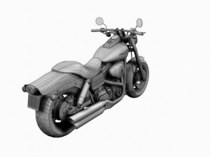 harleydavidson fxdf fat bob 2013 3D 模型