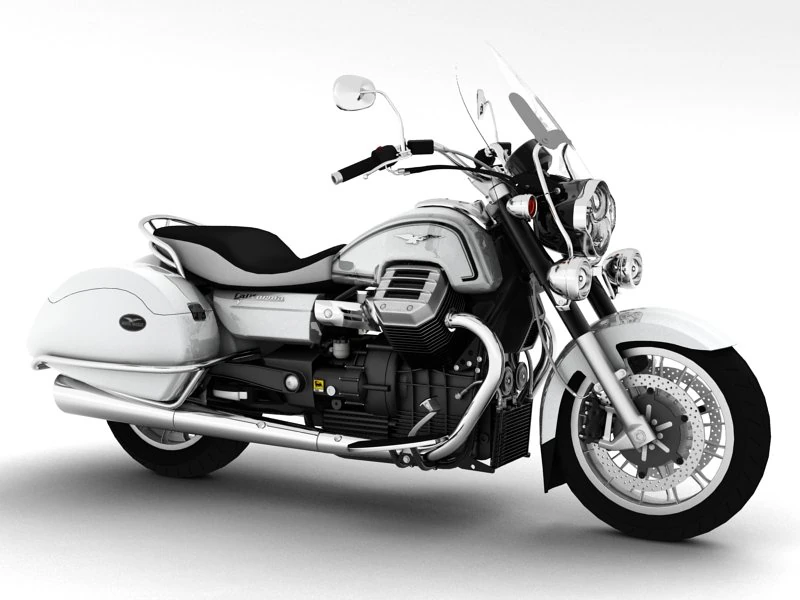 moto guzzi 1400 california touring 2013 3D Model .c4d .max .obj .3ds .fbx .stl .blend 