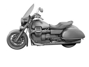 moto guzzi 1400 california touring 2013 3D Model