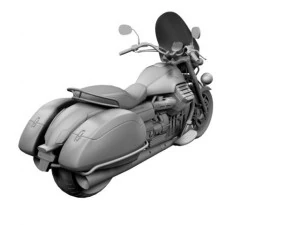 moto guzzi 1400 california touring 2013 3D Model