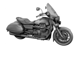 moto guzzi 1400 california touring 2013 3D Model