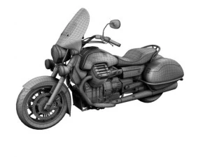 moto guzzi 1400 california touring 2013 3D Model