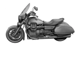 moto guzzi 1400 california touring 2013 3D Model