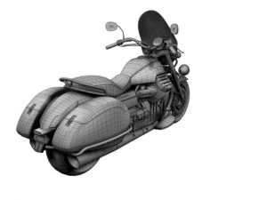 moto guzzi 1400 california touring 2013 3D Model