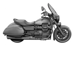 moto guzzi 1400 california touring 2013 3D Model