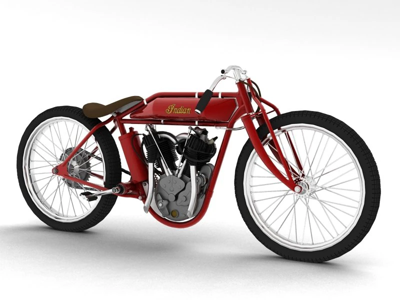 indian boardtrack racer 1920 3D Model .c4d .max .obj .3ds .fbx .stl .blend
