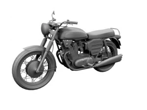 fus&eacute;e bsa 3 1969 Modèle 3D